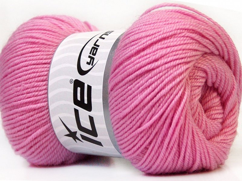 Wool DeLuxe, rozā, 100g