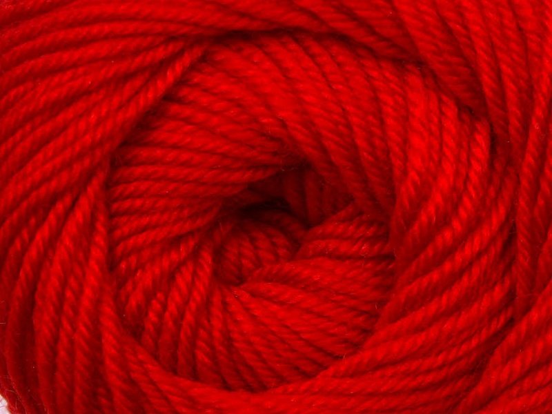 Wool DeLuxe, sarkans, 100g