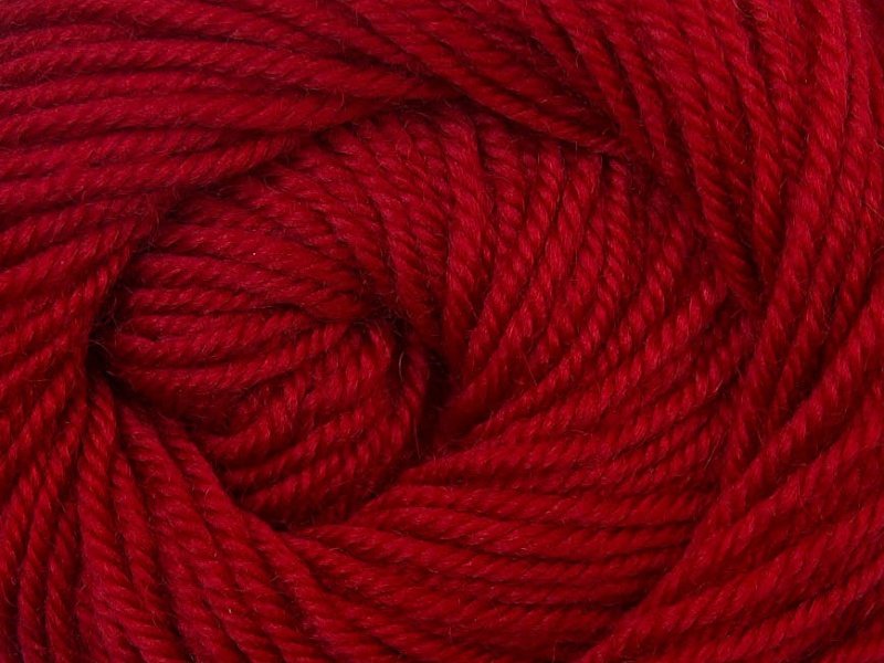 Wool DeLuxe, tumši sarkans, 100g