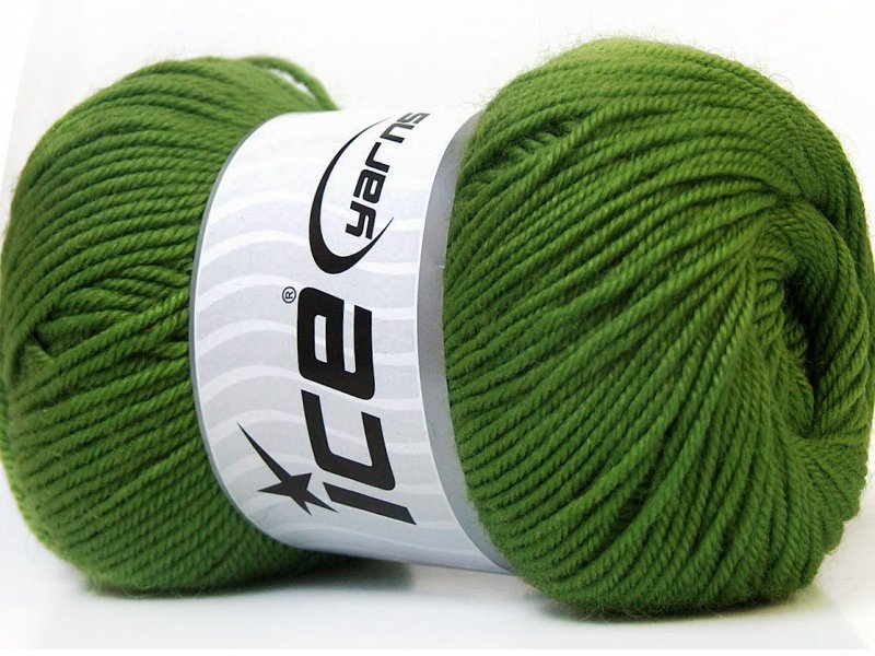 Wool DeLuxe, zaļš, 100g