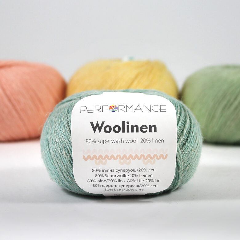 Vilna un lins, woolinen, zilgans, 50g