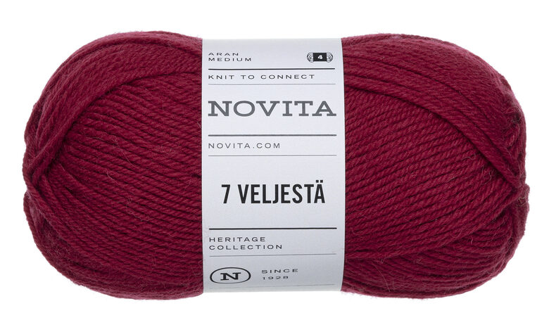 Novita 7 Brothers, dzērvene, 100g