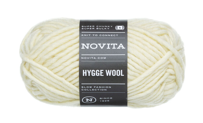 Novita Hygge wool, balts, 100g