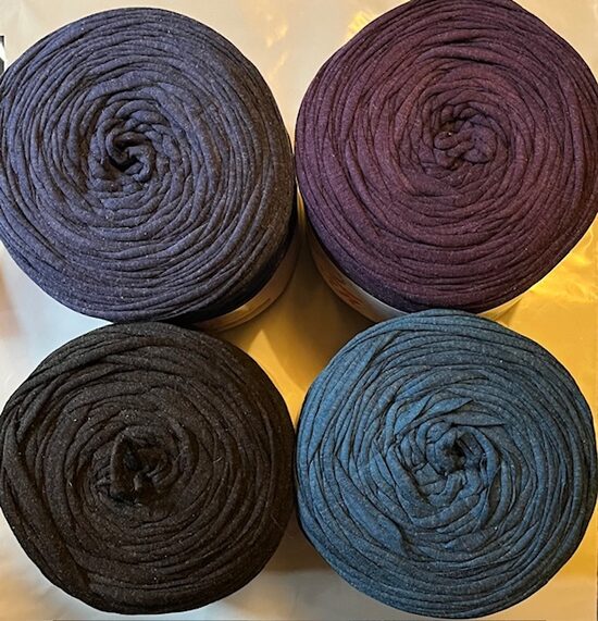 Auduma lentīšu diegi, tumšais komplekts