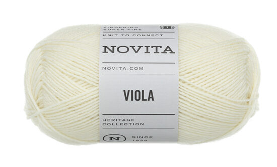 Novita Viola, veci balts, 50g