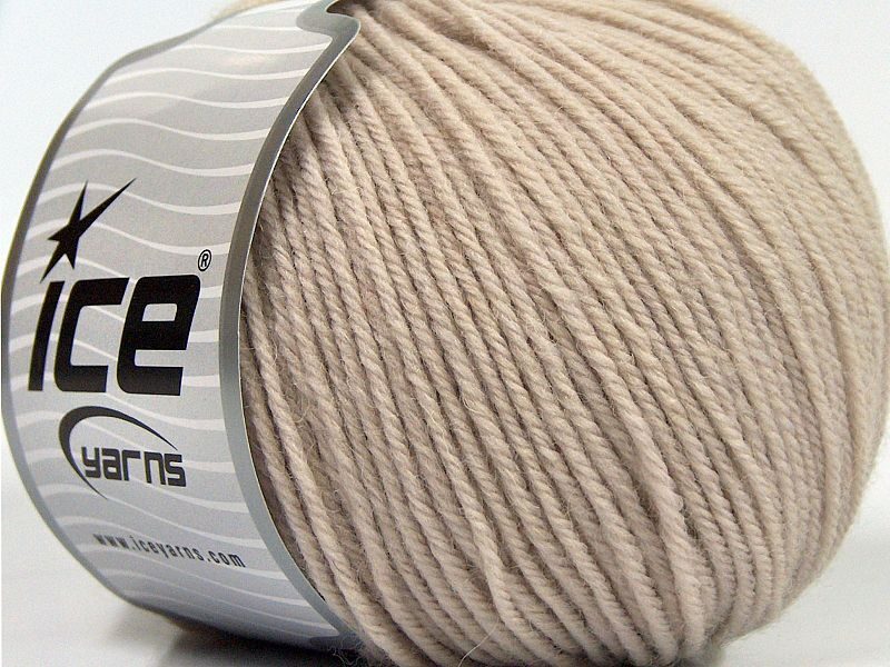 Merino vilna, gaiši bēšs, 100g