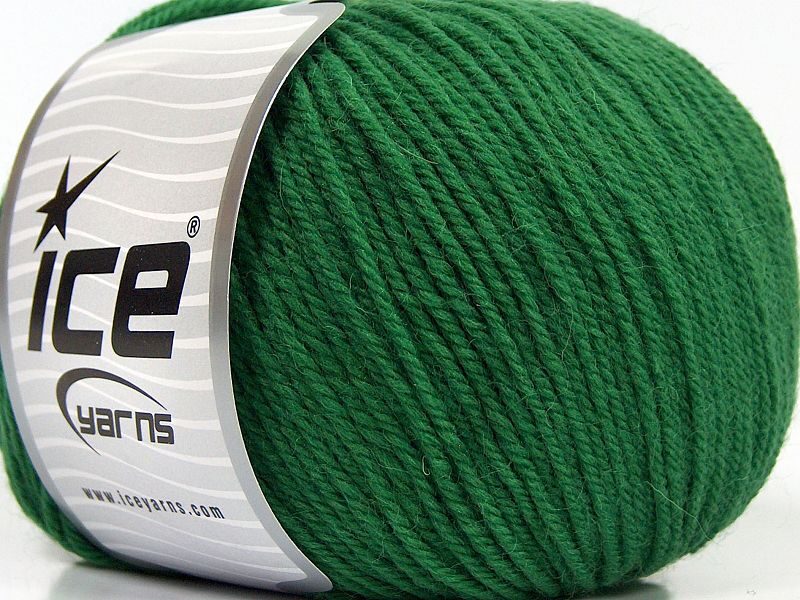 Merino vilna, zaļa, 100g