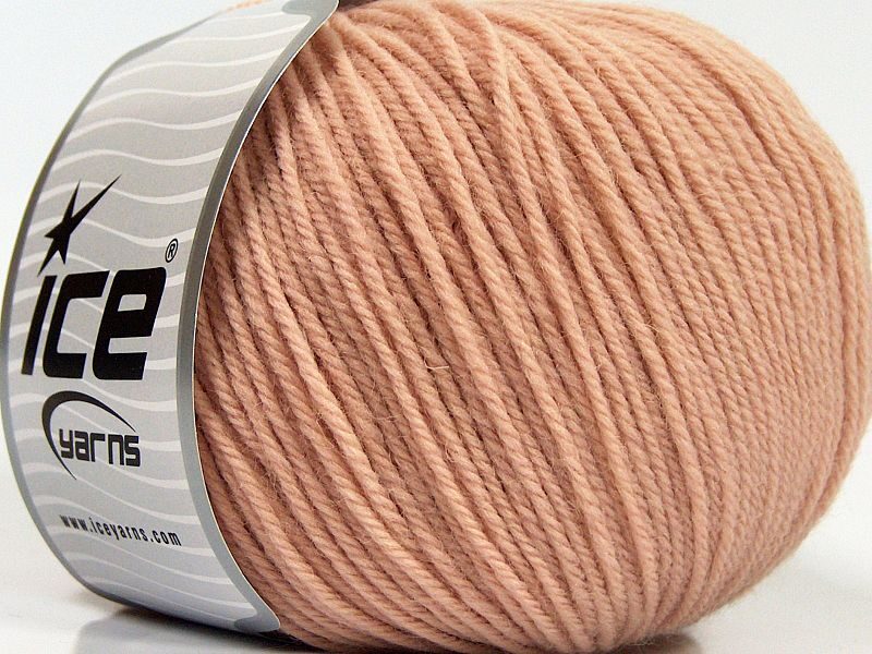 Merino vilna, pūdera rozā, 100g