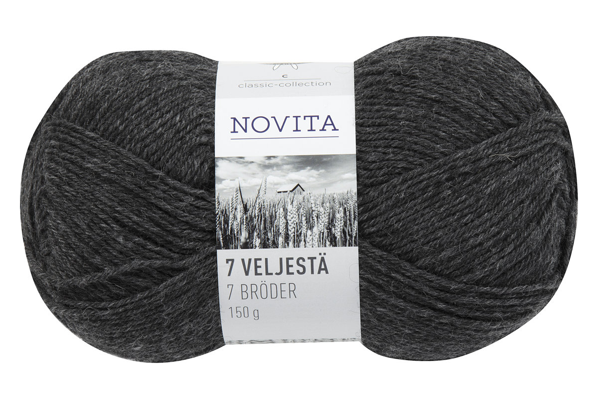 Novita 7 Brothers, grafīts, 150g