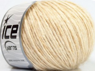Alpaka un kokvilna, krēmkrāsa, 50g