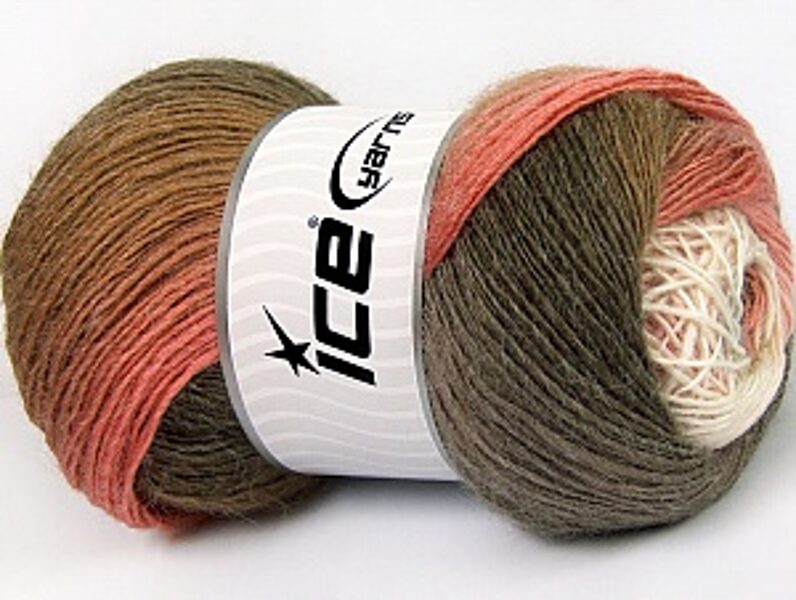 Alpaka, kamieļkrāsa-rozā-balts, 100g