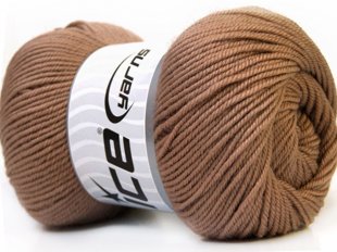 Wool DeLuxe, gaiši brūns, 100g