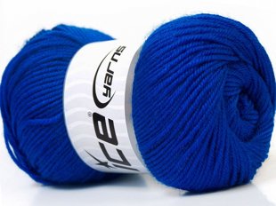 Wool DeLuxe, zils, 100g