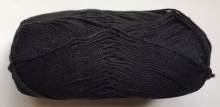 Gentle kokvilna, melns, 50g