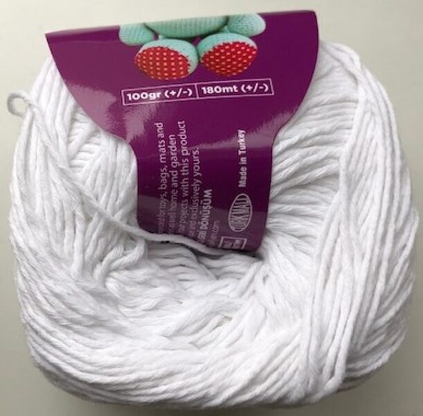 Amigurumi diegs, balts