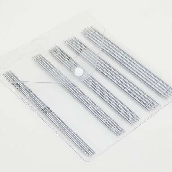KnitPro Nova Metal zeķu adāmadatu komplekts, 15cm