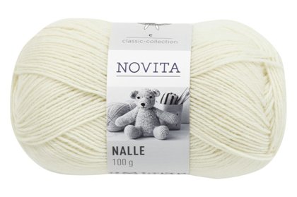 Novita Nalle, veci balts, 100g