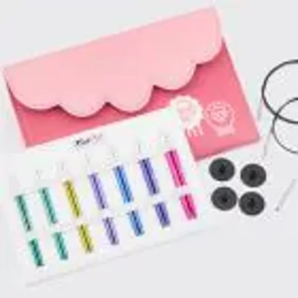 KnitPro Zing maināmo adāmatu komplekts Midi, īsā garuma smailes
